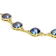 South Sea Mabe Pearl And Zircon Station Bracelet In 18K Gold Over
Sterling Silver 12mm