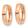 14k Rose Gold 7/16" Round Hinged Hoop Earrings