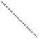Rhodium Over Sterling Silver 6.5mm Oval Link 8 inch Bracelet
