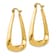 14k Yellow Gold 3/4" Fancy Hoop Earrings