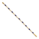 14k Yellow Gold and Rhodium Over 14k Yellow Gold Completed Open-Link
Diamond and Sapphire Bracelet