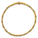 14K Yellow Gold Reversible Satin and Polished 24mm 7.25-inch Bracelet