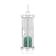 Emerald Rhodium Over Sterling Silver Hourglass Sand Timer Pendant