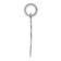 Rhodium Over 14K White Gold Satin Girl Hugs Charm