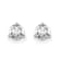 14K White Gold Lab Grown Diamond 3/8ctw VS/SI GH 3 Prong Earrings