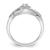 Rhodium Over 14K White Gold Lab Grown Diamond Complete Halo Engagement
Ring 0.282ctw