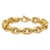 14K Yellow Gold 10.5mm Fancy Open Link 8 Inch Bracelet