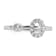 Rhodium Over 14K White Gold Lab Grown Diamond VS/SI GH, Initial C
Adjustable Ring