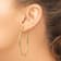 14k Yellow Gold Polished 2 1/8" Round Endless Hoop Earrings