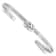 Rhodium Over Sterling Silver Polished Knot Cuff Bracelet
