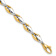 14K Two-tone Gold 5.6mm Polished Fancy Link Bracelet