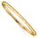 10k Yellow Gold 4mm Textured Flexible Bangle