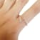 Lab Grown Diamond Bypass Rhodium over Sterling Silver Open Ring
