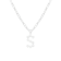 Letter S Initial Cultured Freshwater Pearl Rhodium Over Sterling Silver
Pendant With  18" Chain