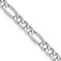 Rhodium Over 14k White Gold 4.4mm Figaro Link 16 Inch Chain