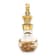 14k Yellow Gold 3D Leaf In Bottle Charm