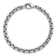 Rhodium Over Sterling Silver 6.0mm Box 8.5 Inch Chain
