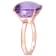 13.33ctw Amethyst 14k Rose Gold Cocktail Ring