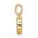 14K Yellow Gold Diamond Letter G Initial with Bail Pendant