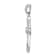 Rhodium Over 14K White Gold 1/10ct. Diamond Cross Pendant