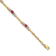 14k Yellow Gold and Rhodium Over 14k Yellow Gold Diamond and Ruby Bracelet