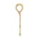 10K Yellow Gold #1 PAPA Cut-out Charm