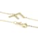 Sideways Initial F Necklace In Solid 14K Yellow Gold 18 Inch