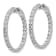Rhodium Over 14K White Gold Oro Spotlight Lab Grown Diamond SI+, H+,
Hoop with Safety Clasp Earrings