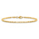 14K Yellow Gold Polished and Diamond-cut Beaded Bracelet