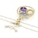 Multi-Gemstone Pendant Necklace In 18K Gold Over Sterling Silver 14.57ctw