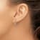 Rhodium Over 14K White Gold Lab Grown Diamond SI1/SI2, G H I, Hinged
Hoop Earrings
