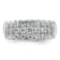 Rhodium Over 14K White Gold Pave Diamond Wedding Band 1.59ctw