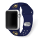 Gametime MLB Milwaukee Brewers Navy Silicone Apple Watch Band (42/44mm
M/L). Watch not included.