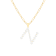 Letter N Initial Cultured Freshwater Pearl 18K Gold Over Sterling Silver
Pendant With  18" Chain
