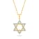 Diamond Star Of David Pendant In 10K Gold 0.10ctw