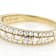 Baguette And Round Lab-Grown Diamond Band Ring In 14K Gold Over Sterling Silver