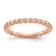 14K Rose Gold Over Sterling Silver Stackable Expressions Diamond
Pink-plated Ring 0.08ctw