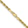 14k Yellow Gold 3.75mm Solid Diamond-Cut Rope 22 Inch Chain