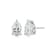 Pear Shape Moissanite Platineve Stud Earrings 4.20ctw DEW