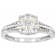 Diamond Simulant Castle Cut And White Zircon Ring In Platinum Over
Sterling Silver 3.49ctw