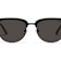 QUAY "EVASIVE" Black Oval Frame / Smoke Polarized Lenses Sunglasses
