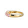 Pink Cubic Zirconia 18k Yellow Gold Over Sterling Silver Ring 2.16ctw