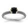 14K Yellow Gold Over Sterling Silver Stackable Expressions Onyx Antiqued Ring