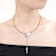 CZ And Mother-Of-Pearl Heart And Arrow Y-Necklace In 14K Gold Over
Sterling Silver