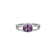 Lab Created Sapphire And White Cubic Zirconia Platinum Over Sterling
Silver Ring 1.66ctw