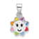 Rhodium Over Sterling Silver Multi-color Enamel Smiling Sun Children's Pendant