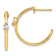 14K Yellow Gold Lab Grown Diamond SI1/SI2, G H I, Hoop Earrings