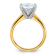 14K Yellow Gold With White Gold Accents 3 5/8 ct. G H I True Light Round
Moissanite Solitaire Ring