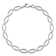 Rhodium Over 14k White Gold Polished and Diamond-Cut 5mm Fancy Link Bracelet