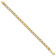 10k Yellow Gold 5.5mm Diamond-Cut Double Link Charm Bracelet